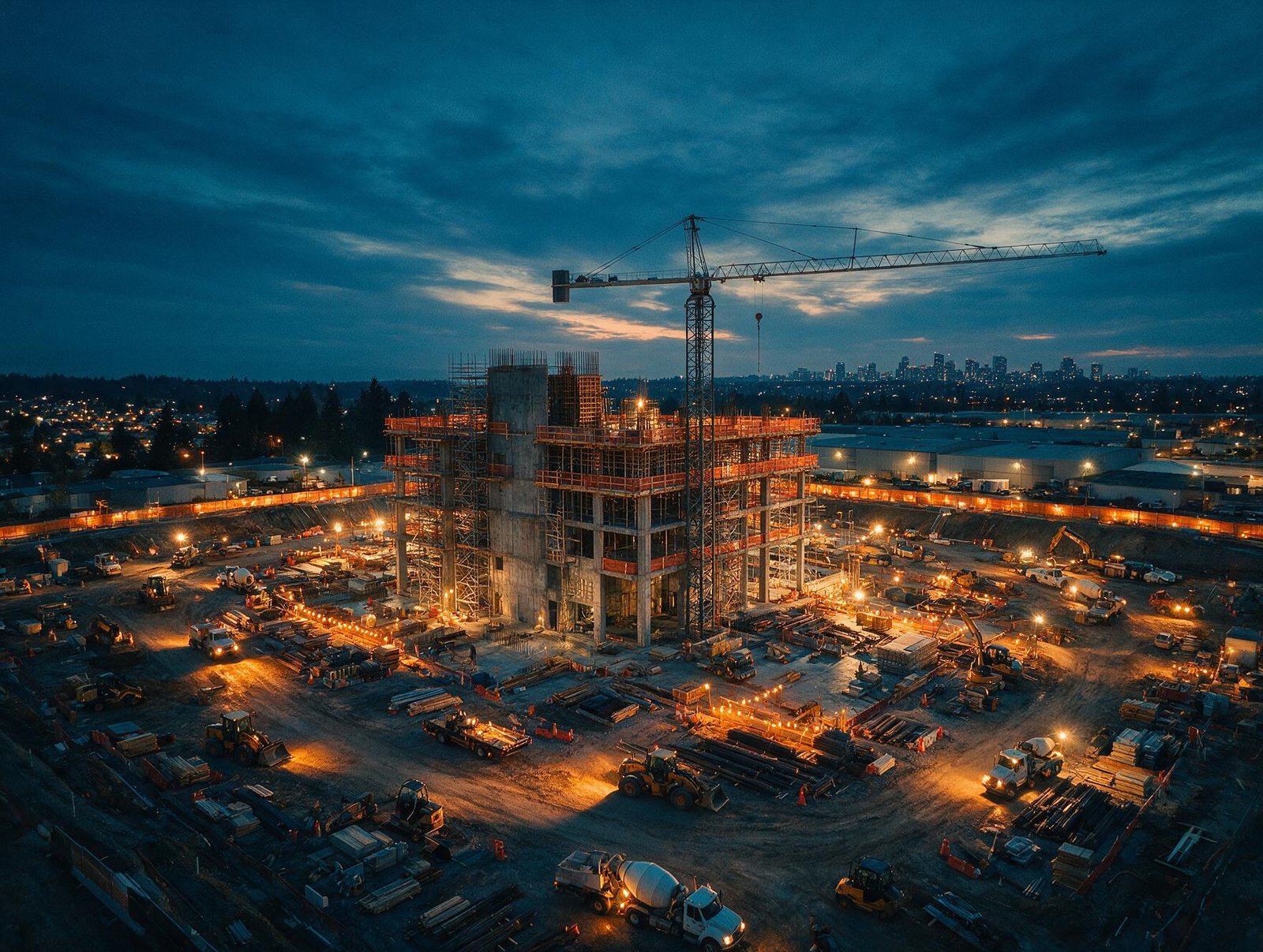 Construcción grabado con dron por Iliada Films
